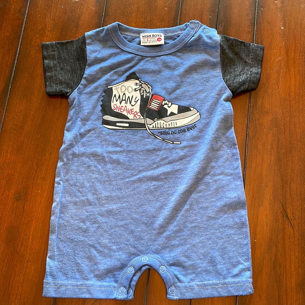 Mush Boys 3 month romper
